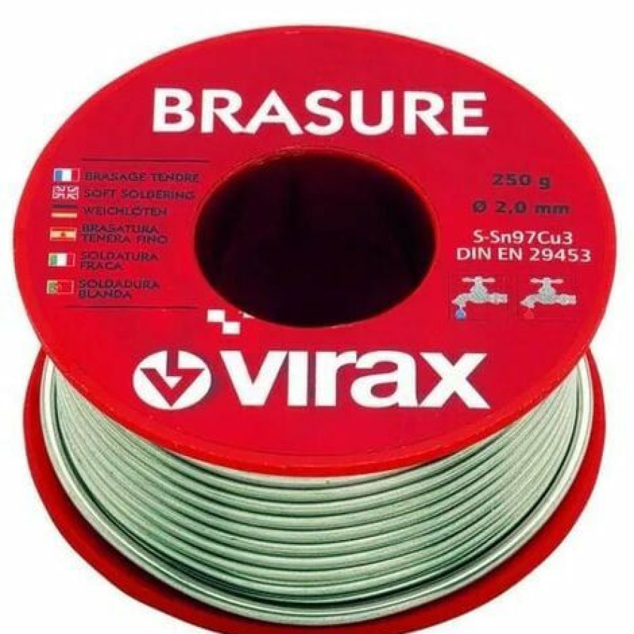 Outillage * Virax Accessoires Cobraz | Brasure Tendre 2 Mm En Bobine 250 G