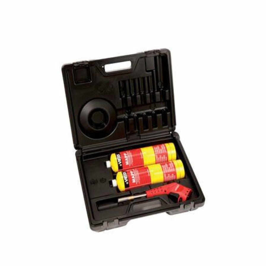 Outillage * Coffret De Brasage Mapp Pro Virax Lance Turbojet 2 Bouteilles Et Stabilisateur 521740